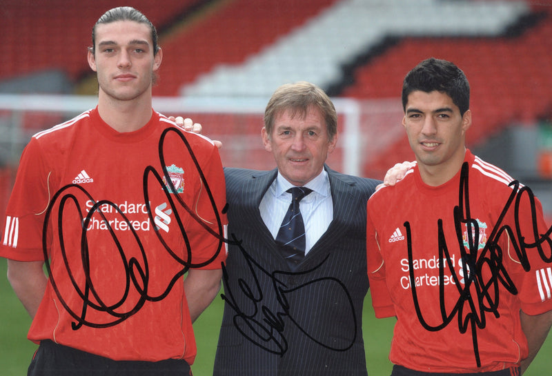 Load image into Gallery viewer, Liverpool FC - The Boss With 2 New Signings - Personally signed by Dalglish, Suarez, Carroll
