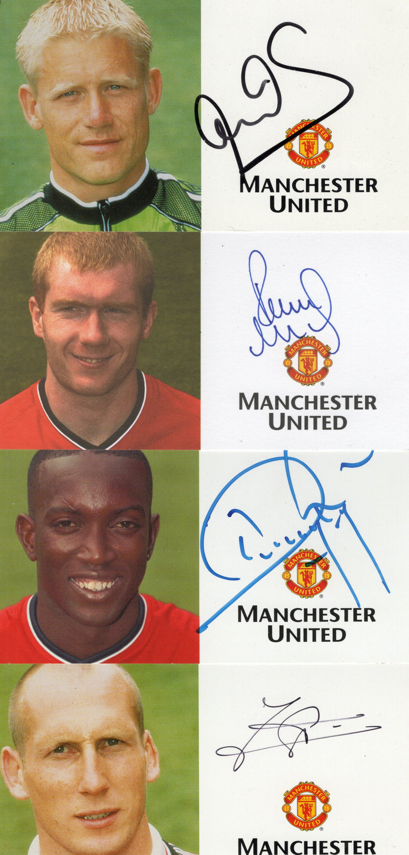 Load image into Gallery viewer, Manchester United - Official Player Cards Personally Signed by 8 Greats
