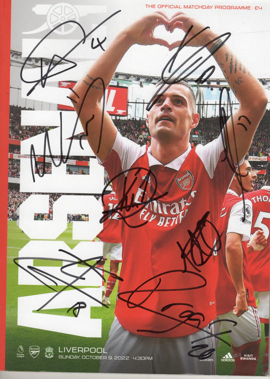 Liverpool FC Greats Personally Signed by Many Incl Gerrard, Mane, Firmino, Kuyt, VVD + more
