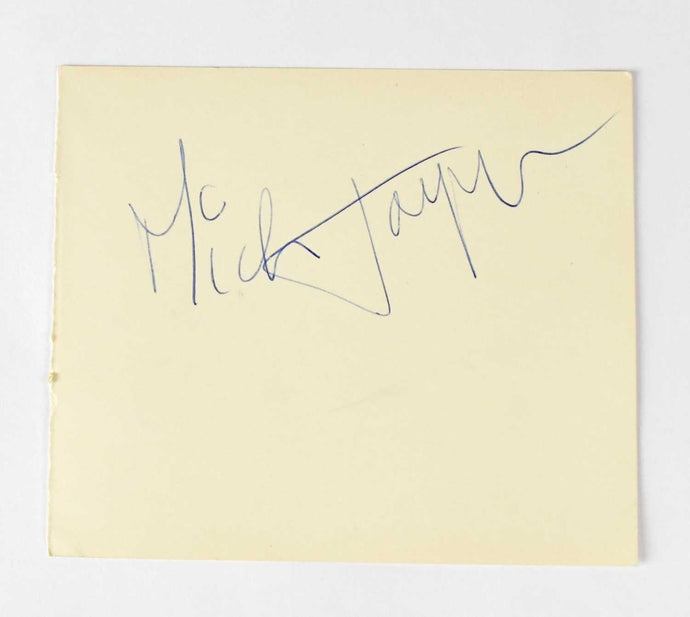 Mick Jagger Personally Signed '60s Autograph Book Page