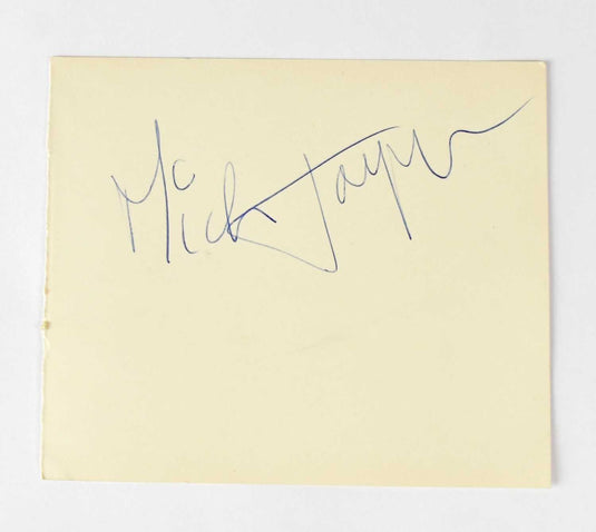 Mick Jagger Personally Signed '60s Autograph Book Page