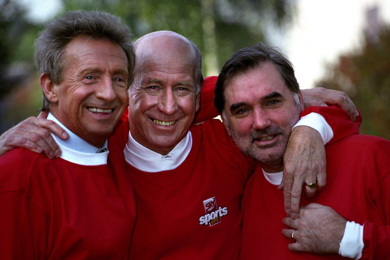 Load image into Gallery viewer, "The United Trinity" - Best, Law and Charlton - Personally Signed
