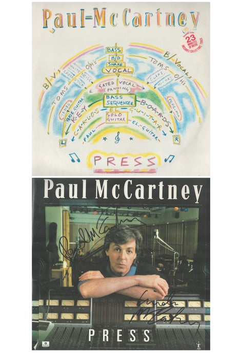 Paul McCartney and Linda McCartney Personally Signed 