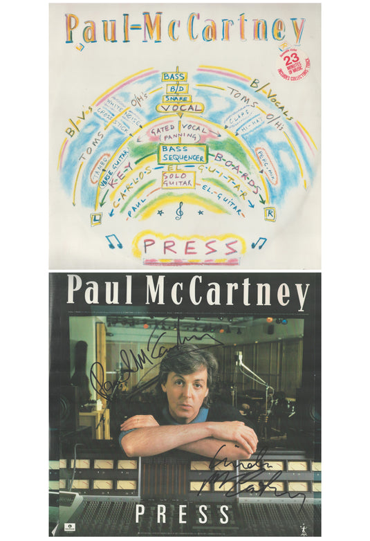Paul McCartney and Linda McCartney Personally Signed 