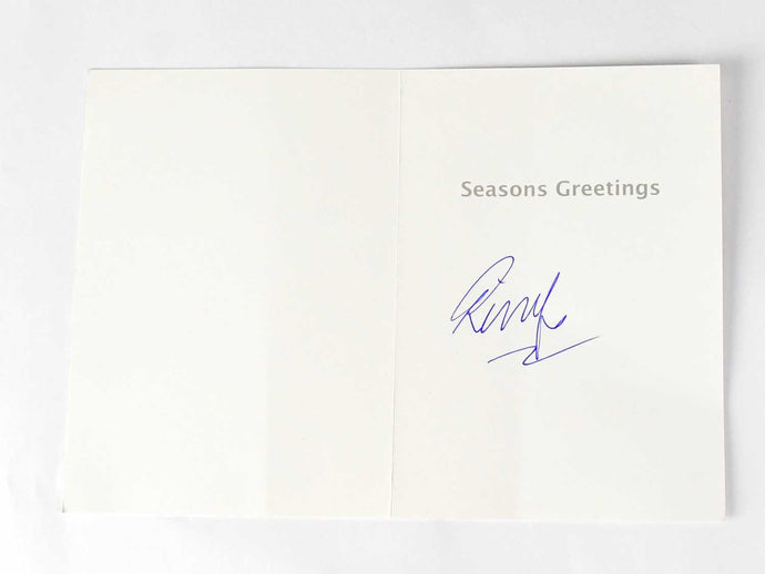 Ringo Starr Personally Signed Christmas Card With a Lennon Design