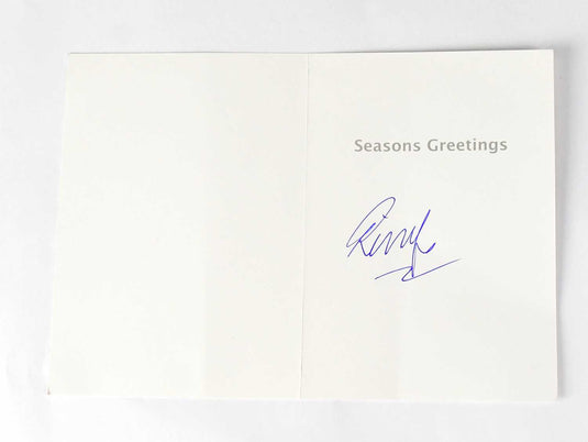 Ringo Starr Personally Signed Christmas Card With a Lennon Design