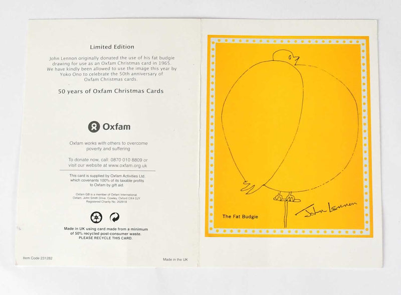 Load image into Gallery viewer, Ringo Starr Personally Signed Christmas Card With a Lennon Design
