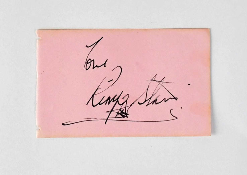 Load image into Gallery viewer, Paul McCartney and Ringo Starr Personally Signed &#39;60s Autograph Book Page
