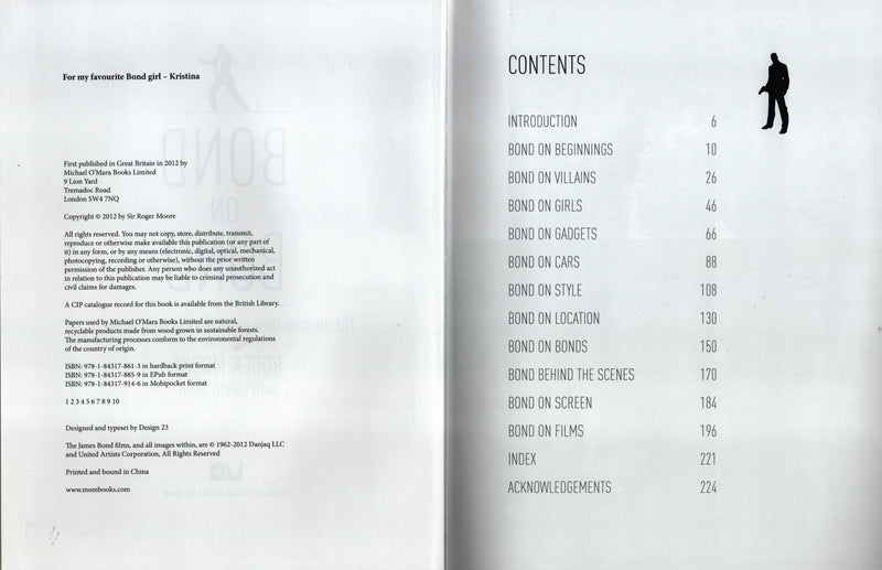 Load image into Gallery viewer, Roger Moore 007 Personally Signed Ltd Edition Book, &quot;Bond on Bond&quot;
