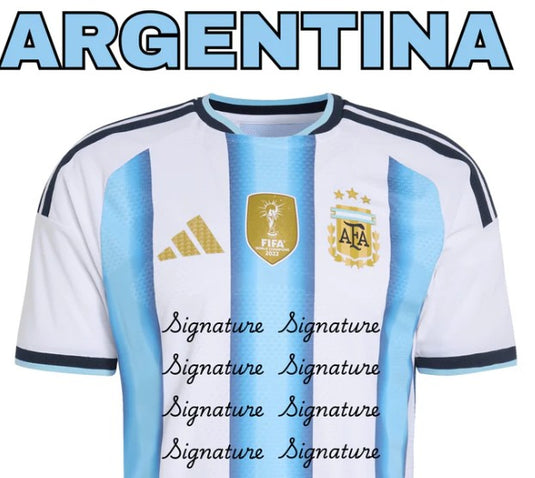2026 FIFA World Cup Argentina Team Signed Jersey