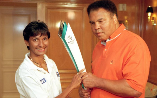 Muhammad Ali Personally Signed 2000 Olympics Postcard with Rare Photo Proof