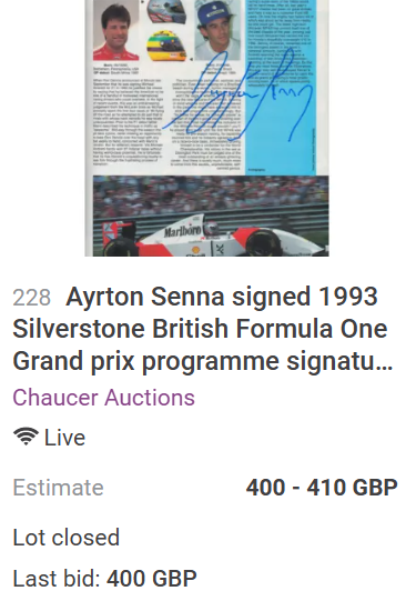 Load image into Gallery viewer, Ayrton Senna Personally Signed Tribute, Framed
