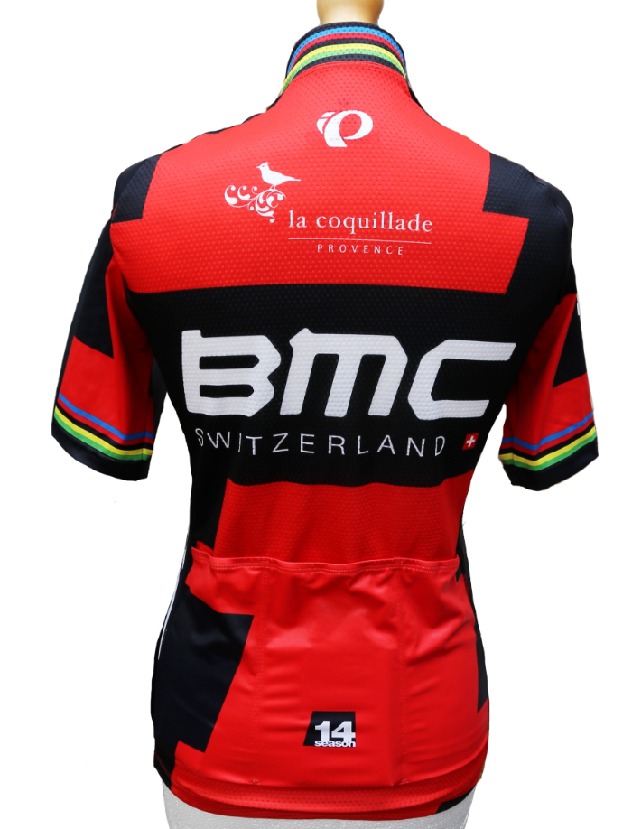 Load image into Gallery viewer, Cadel Evans BMC Race Worn Cycling Jersey - 2014 Giro d'Italia

