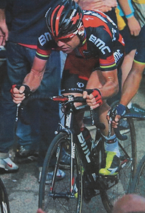 Load image into Gallery viewer, Cadel Evans BMC Race Worn Cycling Jersey - 2014 Giro d'Italia

