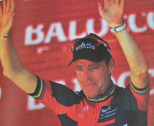 Cadel Evans BMC Race Worn Cycling Jersey - 2014 Giro d'Italia