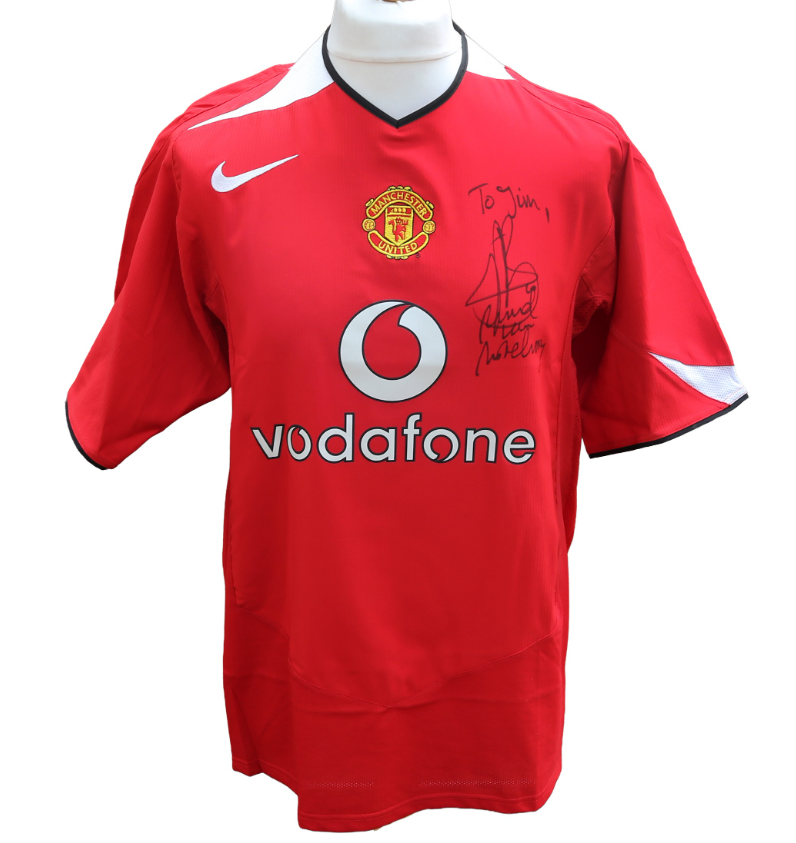 Load image into Gallery viewer, Ruud van Nistelrooy Personally Signed/Dedicated Manchester United Jersey
