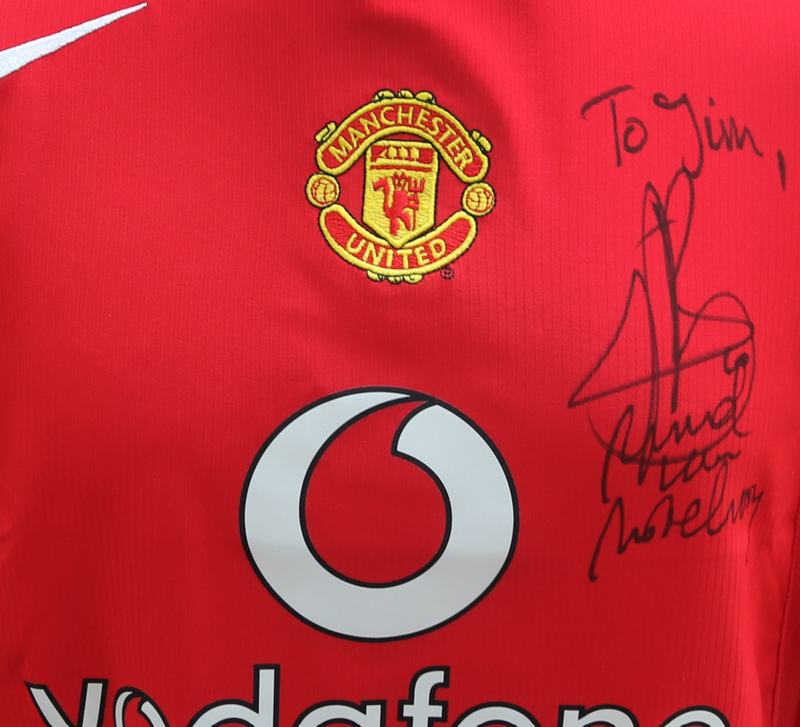 Load image into Gallery viewer, Ruud van Nistelrooy Personally Signed/Dedicated Manchester United Jersey
