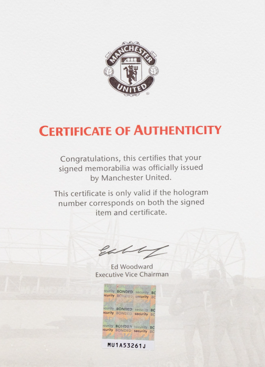 Manchester United 2018-2019 Multi Signed Jersey with MUFC Certificate