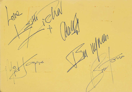 Original Rolling Stones Member Autographs With Images From The Signing Concert