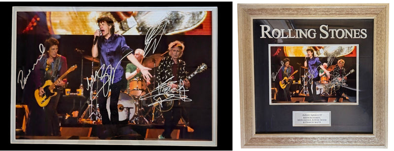 Load image into Gallery viewer, The Rolling Stones Personally Signed Concert Photo, Framed
