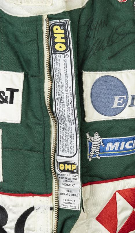 Load image into Gallery viewer, Mark Webber Formula 1 Worn Race Suit from Unique Memorabilia
